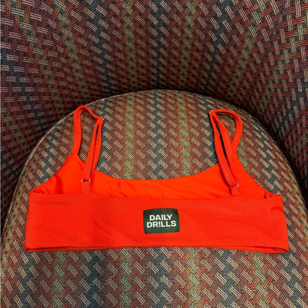 Daily Drills Red Bikini Top